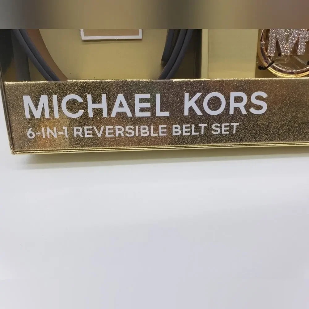 MICHAEL Michael Kors 6 In 1 Reversible Belt Set NWT